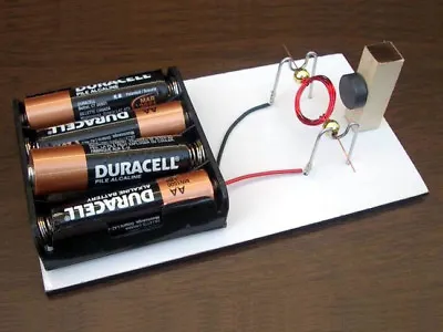 Diy Simple Conventional Motor Kit #15 Science Fair Project Electricity Magnetism • $12.95