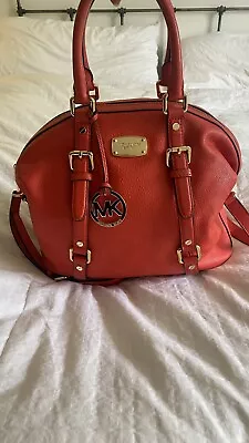 Michael Kors Handbag Used; Matching Wallet. Burnt Orange Color • $50