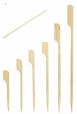 £3.09 • Buy Wooden Skewers BBQ Grill Bamboo Paddle Barbecue Sticks Kebab Fruit Cheese Party
