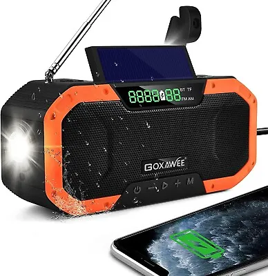 Emergency Radio Waterproof Bluetooth SpeakerPortable Digital AM FM Radio • $34.99