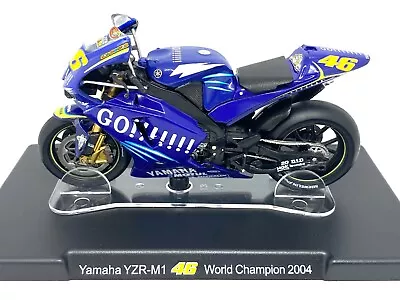 1:18 Scale Valentino Rossi Yamaha YZR M1 Moto GP Bike 04 Moto GP World Champion • £13.49