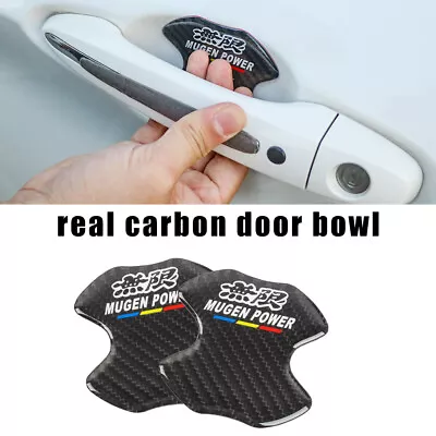 US MUGEN Real Carbon Anti Scratch Badge Door Handle Bowl Cover • $12.88