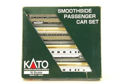 KATO N Scale #106-1401 SMOOTHSIDE PASSENGER CAR SET (SET E) Santa Fe 4 Car C-6  • $180.49