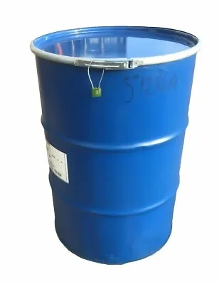 205l 45 Gallon Shipping Drum Shipping Barrel Oil Drum Steel Container + Lock • £40.99