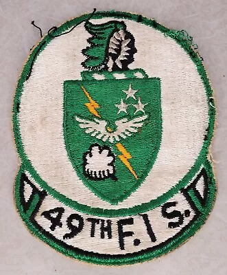 $12.99 • Buy Vietnam WWII USAF Air Force 49th Tactical Fighter Interceptor Sq F.I.S. Patch 28