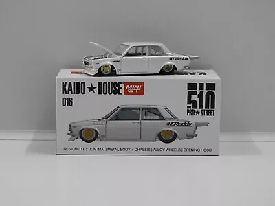 1:64 Datsun 510 Pro Street  Greddy Kaido House  (Pearl White) True Scale Miniatu • $37.36