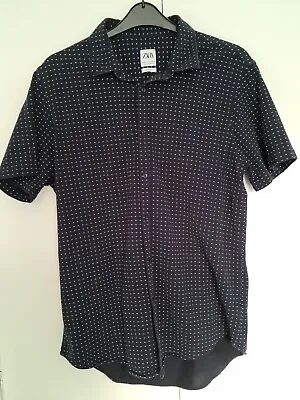 Zara Mens Slim Fit Short Sleeve Shirt Size XL • £9.99