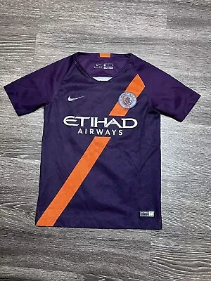 2018/19 Manchester City Third Jersey #10 Kun Aguero Soccer Football Youth Small • $16.99