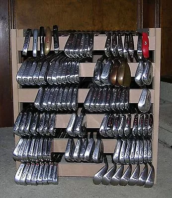 GOLF CLUB STORAGE RACK  HOLDS OVER 100 IRONS !  BEN HOGAN MacGREGOR COLLECTORS • $119.95