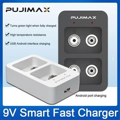 Intelligent Battery Charger For 9V Ni-MH/Ni-Cd/Li-ion Rechargeable Batteries • £5.25