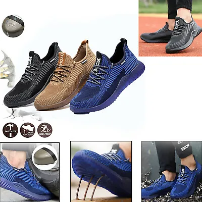 £25.99 • Buy Safety Shoes Mens & Women Lightweight Steel Toe Cap Work Shoes Trainers Boots UK
