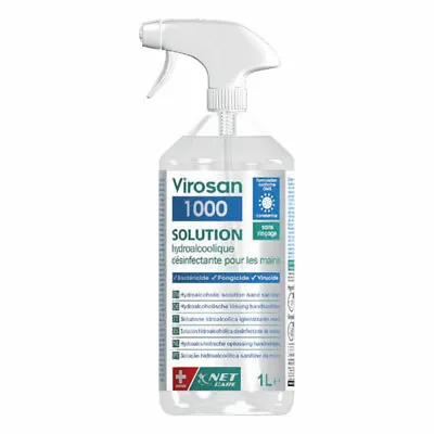 Solution Hydroalcoholic Flask 1L Sprayer Virosan • $154.36