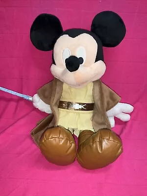 Disney World Park Star Wars Mickey Mouse Plush Jedi Disneyland Talking Sound  • £26.05