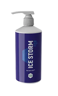 Ice Storm Gel Pump - 6 Hour Muscle Pain Relief Active Cooling Menthol & Arnica • £30.95