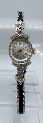 $221.89 • Buy Vintage 14k Gold Bulova Ladies Diamond Watch