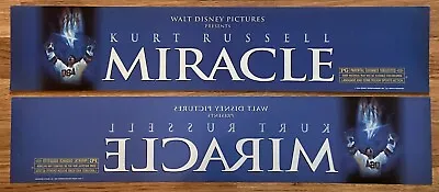 📽 Miracle (2004) - Disney - Double-Sided - Movie Theater Mylar / Poster 5x25 • $14.99