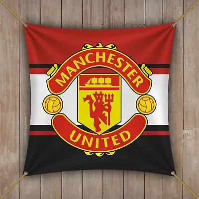 Manchester United Flag Banner 1x1 Feet Red Devils Socce Football Premier • $14.99