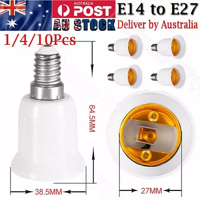 1-10x E14 To E27 Light Socket Adapter Bayonet Lamp Base To Edison E27 Bulb Screw • $16.89