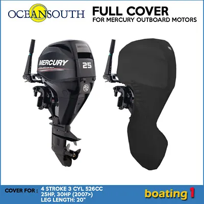 $74.34 • Buy Mercury Outboard Boat Motor Engine Full Cover 4 STR 3 CYL 526CC 25HP,30HP - 20 