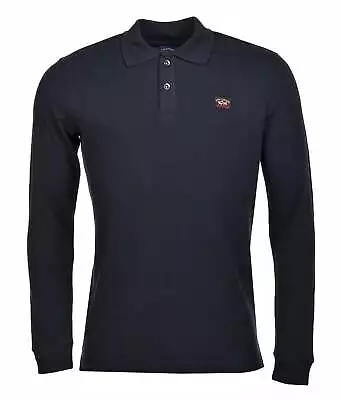 Paul & Shark Long Sleeve Polo Shirt Black • £140