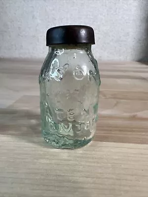 Mini Mason Jar Oil Lamp Mason's Patent 1858 2.5 Inches Vintage • $12