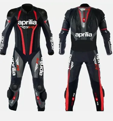 Motorcycle Aprilia Leather Suit Motorbike Racing Suit CE Approved  • $399.99
