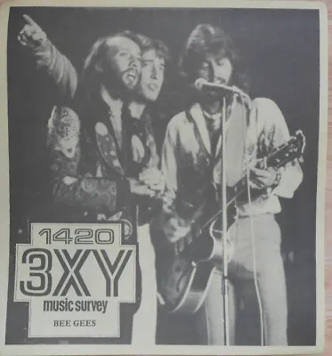 3XY TOP 40 MUSIC SURVEY CHART 1978 June 9th NM Bee Gees • $18.95