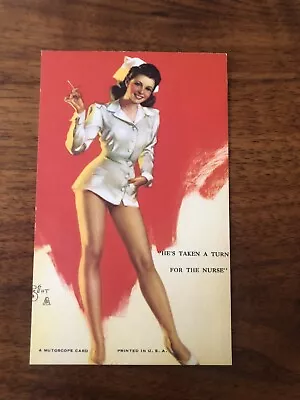 Mutoscope Pin-Up Card - Zoe Mozert Turn For The Nurse • $16