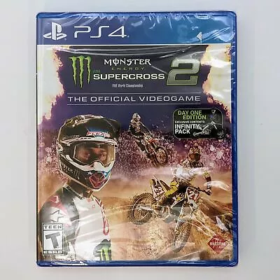 Monster Energy Supercross 2 (PS4) - NEW - Sealed (Milestone 2019) • $10.49