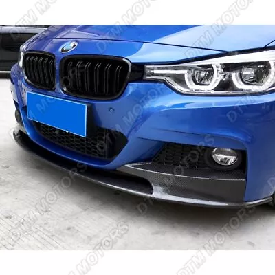 For 12-18 BMW 3-Series M-Sport M-Tech F30 F35 Real Carbon Fiber Front Bumper Lip • $218.99