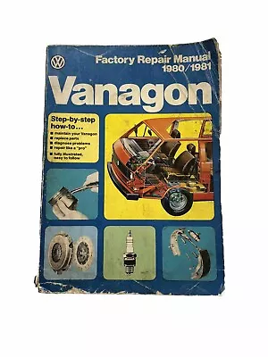 Volkswagen Bus RV 1980-1981 Shop Repair Service Manual Wiring Diagrams Engine VW • $89.99