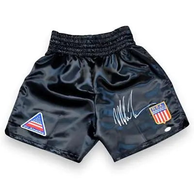 Mike Tyson Autographed Signed Black Trunks - JSA Witnessed Authenticated • $269.99