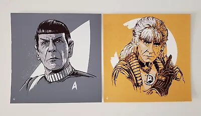 Patrick Connan Star Trek Spock & Khan Art Print Poster Handbill Set HCG Mondo • $49.99