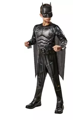 DC The Batman Basic PARTY Costume Jumpsuit Cape & Mask Boy's SMALL 6-7 New • $13.99