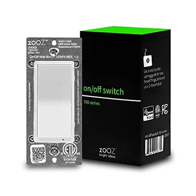 $45.76 • Buy 700 Series Zwave Plus On/off Switch Zen71 White Direct 3way No Addon Switch Nee
