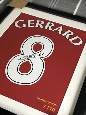 £350 • Buy Signed Steven Gerrard Shirt