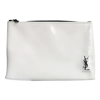 YSL Beauty White Waterproof Makeup Cosmetics Brush Bag / Pouch / Clutch / Case • $32.95