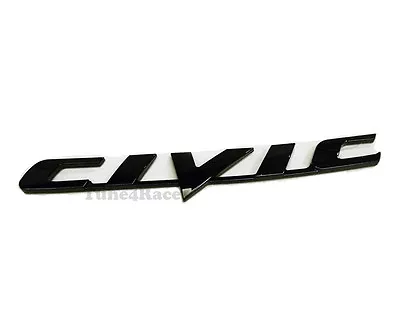 Civic Black Emblem Logo Badge Sticker Decal For Honda Brand New Gift • $11.99