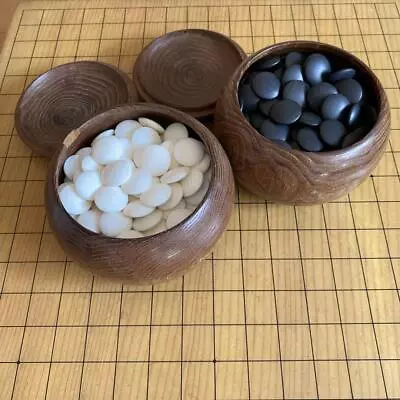 Japanese Go-Board Goban IGO Game With Legs Old With Go Stone Vintage • $258