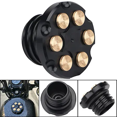 $15.98 • Buy Black Fuel Gas Tank Oil Cap For Harley Dyna Low Rider FXDL Sportster XR1200 US