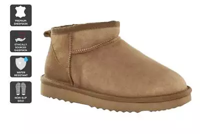UGG Outback Premium Sheepskin Ultra Mini Boot (Chestnut) Women's UGG Boots & • $48.98