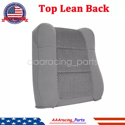 Driver Lean Back Cloth Seat Cover Gray For 02-03 Ford F150 XLT Super Crew 4-Door • $48.87