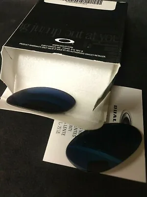 Oakley Penny Ice Irid Polarized Authentic Replacement Lenses Custom Cut Oem Blue • $124.95