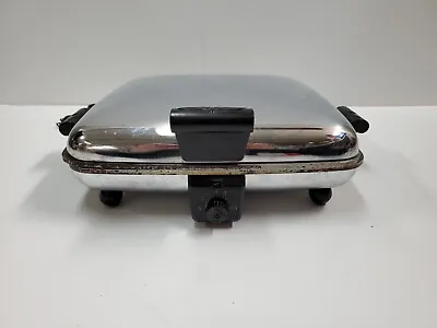 Vintage Westinghouse Chrome Waffle Iron Maker MCM SGWB 521 • $39.99