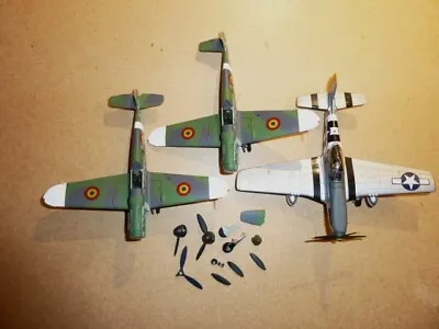 DIE CAST 1/72 MESSERSCHMITT Me 109 & P51 MUSTANG - SPARES & REPAIRS • $28.01