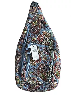 NWT Vera Bradley Sling Backpack In Recycled Cotton Provence Paisley /SRP$65 • $55