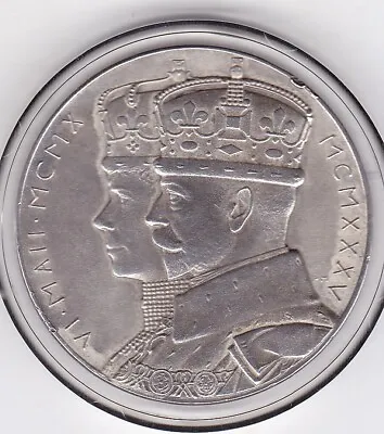 $4.25 • Buy Sharp   1935   Sterling   Silver  King  George   V   Medallion  (Boxed)