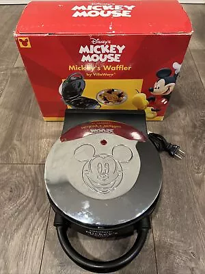 VillaWare Mickey's Waffler Mickey Mouse Single Waffle Maker #5555-01 DISNEY🧇 • $55