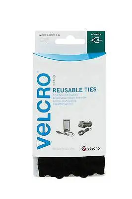 VELCRO® Brand One-Wrap Adjustable Reusable Cable Ties - 12mm X 20cm  • £4.39
