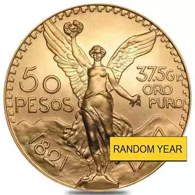 50 Pesos Mexican Gold Coin AU/BU (Random Year) • $2989.27